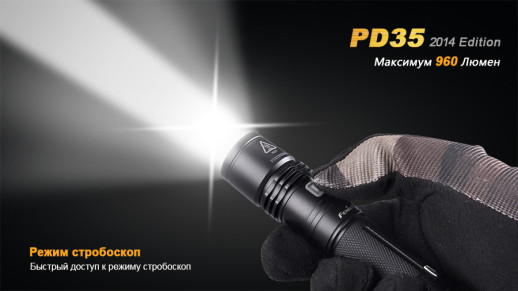 Ліхтар ручний Fenix PD35 XM-L2 U2 (вітринний зразок, є подряпини, немає кліпси)