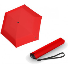 Парасолька Knirps US.050 Red хутро /складаний /6спіц /D90x21см