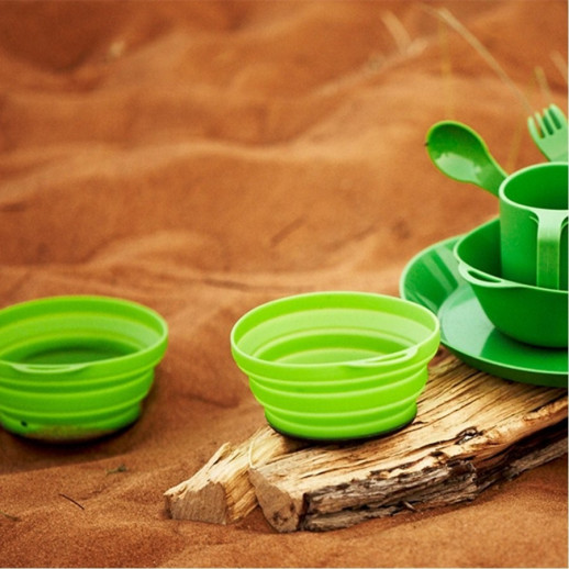 Тарілка Lifeventure Silicone Ellipse Bowl, Green