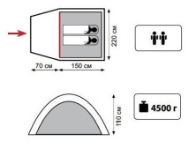 Намет Sol напівавтомат Creek 2, SLT-040.08