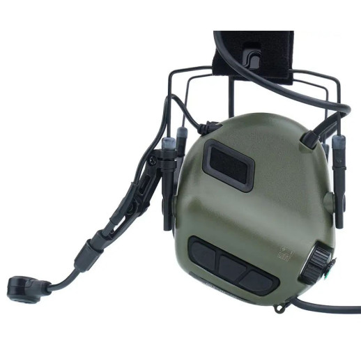 Активні навушники Earmor M32, з тримачем на голову (Мікрофон) green