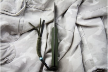 Ніж Kizlyar Supreme Kid чорний, сталь 440C, рукоять микарта