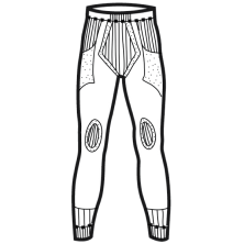 Штани жіночі Lasting Aura, чорні S-M