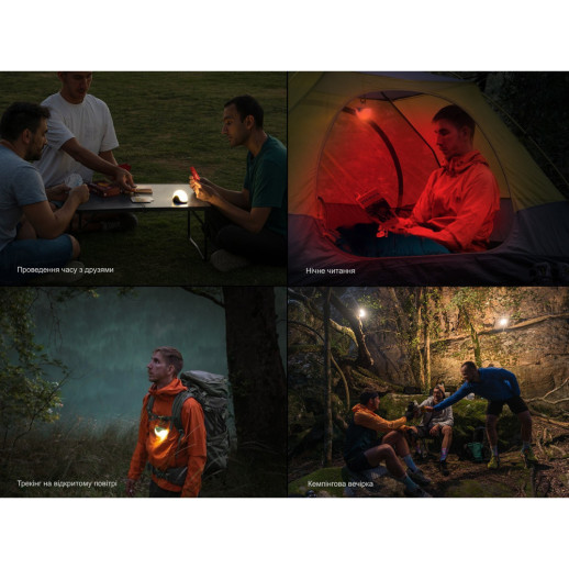 Ліхтар кемпінговий Fenix CL20R V.2.0 з червоним світлом, зелений 300 лм