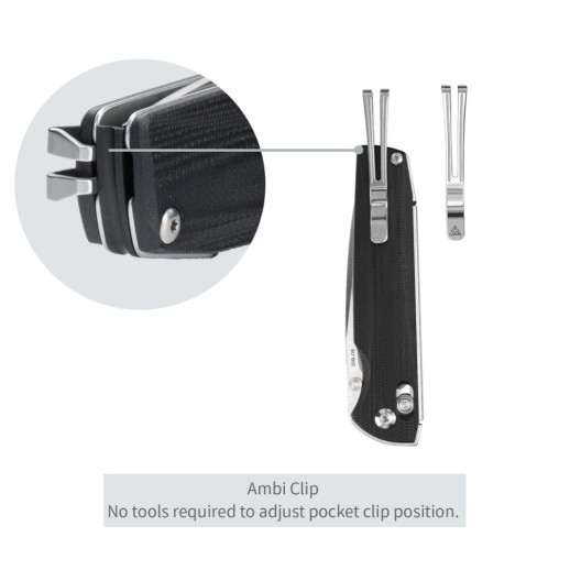 Ніж складаний SRM Terrier 258L-GB, чорний