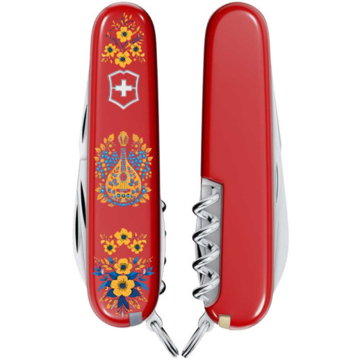 Складаний ніж Victorinox CAMPER UKRAINE Українські мотиви 1.3613.T1370u