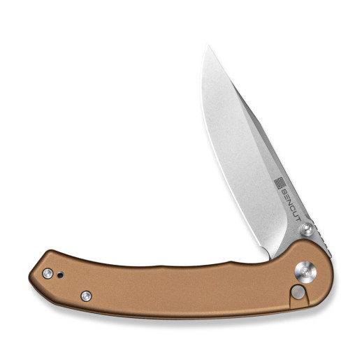Ніж складаний туристичний Sencut Ingot (8.2 см) D2 / Aluminum коричневий