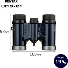Бінокль Pentax UD 9x21 Navy (61812) (930261)