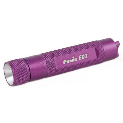 Ліхтар-брелок Fenix E01 Nichia, білий, GS LED, 13 лм, рожевий