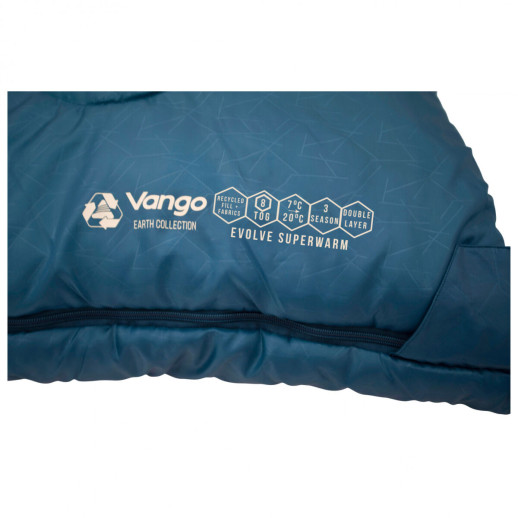 Спальний мішок Vango Evolve Superwarm Double /+2°C Moroccan Blue Twin (SBREVOLVEM23S68)