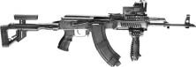 Цівка FAB Defense полімерна для АК47/74 4 планки black (ak-47-b)