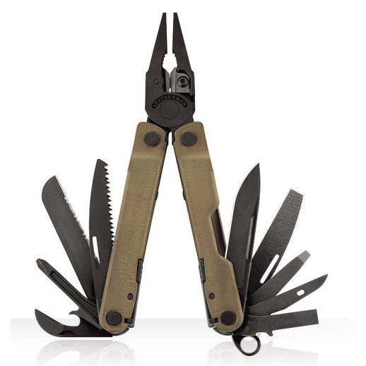 Мультиінструмент Leatherman Rebar Coyote, картонна коробка, синтетичний чохол (пошкоджена упаковка)
