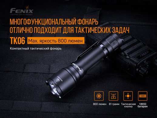 Ліхтар Fenix TK06 Luminus SST20 L4 (сліди використання+вітринний зразок)