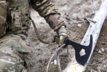 Страхувальний шнур Grand Way S02 з карабіном зелений