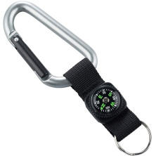 Карабін munkees 8 mm with strap, compass, keyring (3228)