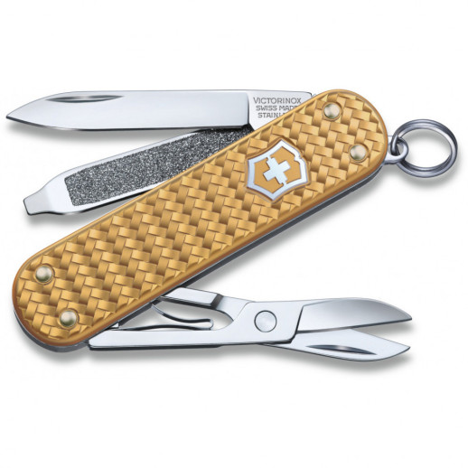 Ніж Victorinox Classic SD дорогоцінний Alox Латунь Золото 06221.408 Г