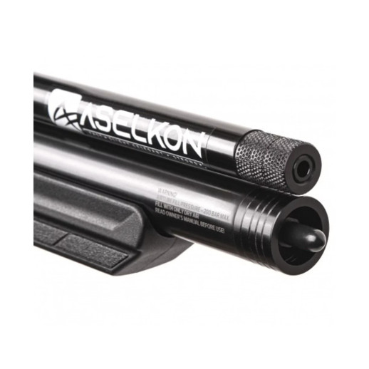 Пневматична Редукторна PCP гвинтівка Aselkon MX10-S Black кал. 4.5