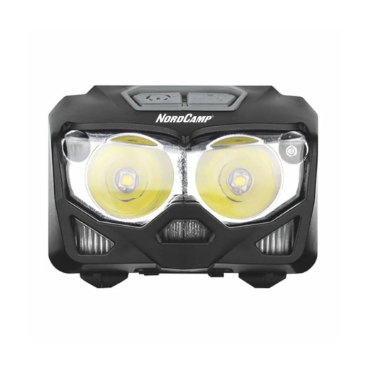 Ліхтар налобний Nord Camp 500Lm, 2x5W CREE XTG, 1200mAh/3xAAA, Sensor White/Red