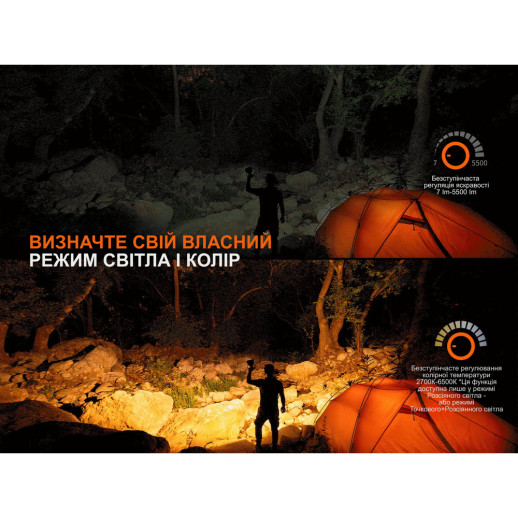 Ліхтар кемпінговий надпотужний Fenix CP50R 5500лм, 4 коліра діодів