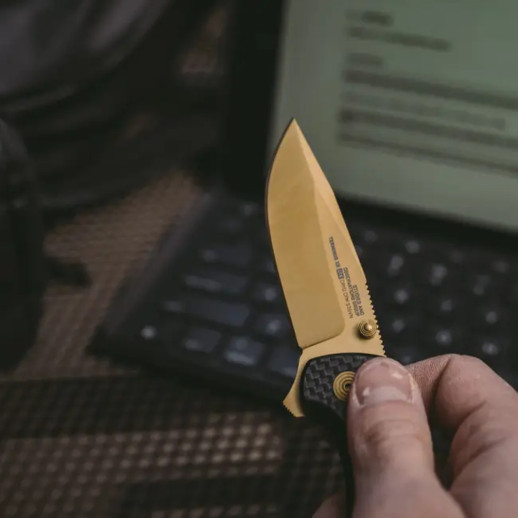 Ніж Terminus XR LTE Carbon/Gold (SOG TM1033-BX)