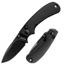 Ніж складаний кишеньковий Ruike P736-AB, (7.5 см) 14C28N / алюміній, чорний