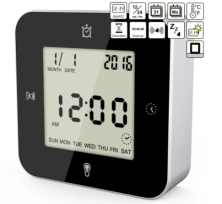 Годинник настільний Technoline WT344 чорний /сріблястий (WT344)