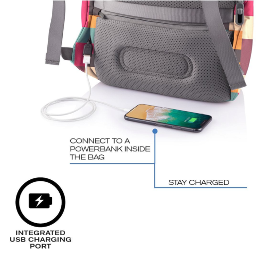 Рюкзак XD Design Bobby Soft Art Geometric, захист від крадіжок, порізів