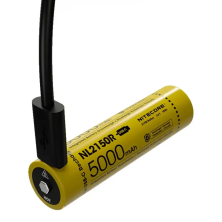 Акумулятор літієвий Li-Ion 21700 Nitecore NL2150R 3.6 V (5000mAh, USB Type-C), захищений
