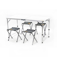 Набір меблів пікніковий СИЛА на 4 людини (стіл-чемодан + 4 стільця) 120 х 60 х 70 см