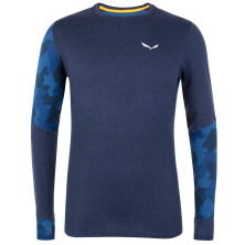 Термофутболка чоловіча Salewa CRISTALLO WARM AMR L /S TEE-синя M