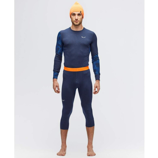 Термофутболка чоловіча Salewa CRISTALLO WARM AMR L /S TEE-синя M