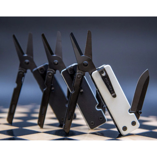 Міні мультитул Roxon KS2E Noir, чорне лезо, білий