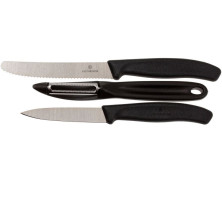 Набір кухонний Victorinox SwissClassic Paring Set 3шт з чорною ручкою (6.7113.31)