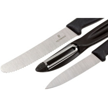 Набір кухонний Victorinox SwissClassic Paring Set 3шт з чорною ручкою (6.7113.31)