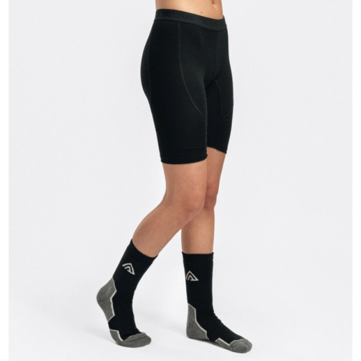 Термотруси жін. Aclima WarmWool 200 Long Shorts W's Jet Black XL
