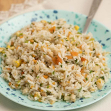 Каша рисова з м'ясом курки та овочами сублімована
