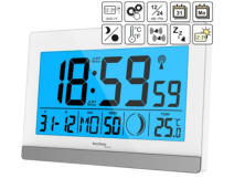Годинник настільний Technoline WS8056 білий /сріблястий (WS8056)
