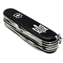 HUNTSMAN UKRAINE 91мм/15функ/чорн /штоп/ніжн/пила/гак /Трезубець ОУН біл.