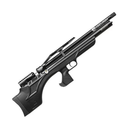 Пневматична Редукторна PCP гвинтівка Aselkon MX7 Black кал. 4.5