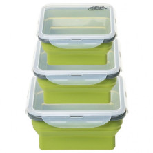 Набір з 3х контейнерів силіконових Tramp TRC-089-olive