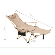 Складане крісло-шезлонг BRS-Y06, бежевий