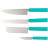 Набор кухонных ножей Butterfork Purest Set Turquoise Green