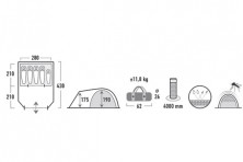 Намет High Peak Santiago 5 (Grey /Blue)