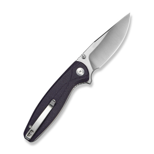 Ніж складаний туристичний Sencut Vyrce (8.9 см) D2 / Canvas Micarta фіолетовий