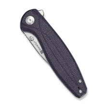 Ніж складаний туристичний Sencut Vyrce (8.9 см) D2 / Canvas Micarta фіолетовий