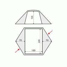 Намет Terra Incognita Stream 2, помаранчевий
