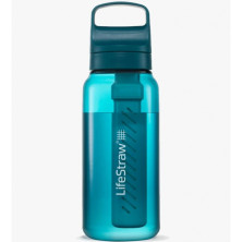 Пляшка-фільтр для води LifeStraw Go Filter Bottle, 1 л, Laguna Teal (LSW LGV41LTLWW)