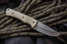 Ніж Kizlyar Supreme Kid сірий, сталь 440C, рукоять G10 Бежева