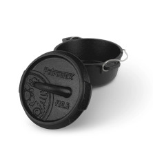 Казан-жарівня чавунна Petromax Dutch Oven ft0.5 плоске дно 0,6 л