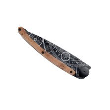 Ніж deejo Tattoo Wood Black 37 г, ялівець, 